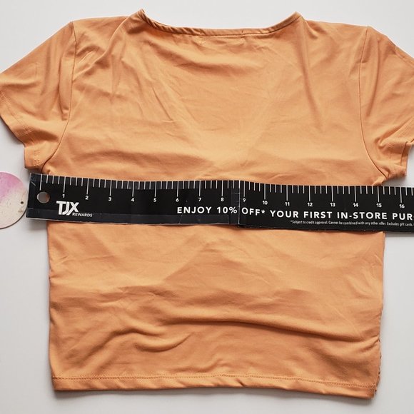 FULL CIRCLE TRENDS Front Drawstring Short Sleeve Top - Picture 4 of 5